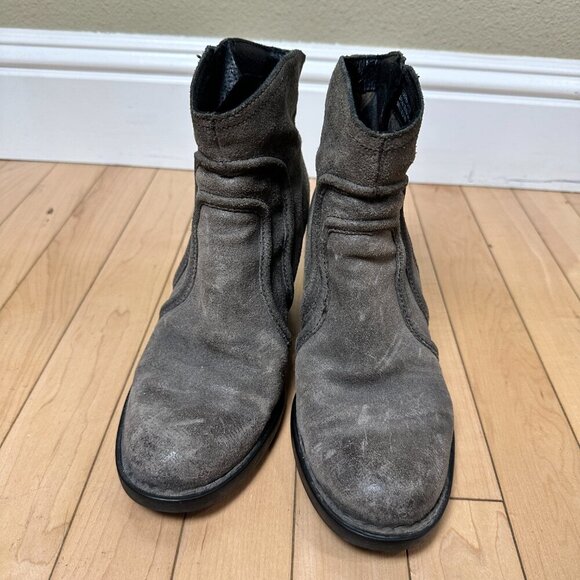 BORN Short Western Cowboy Booties Boots Round Toe Size 7.5 M - Picture 5 of 10